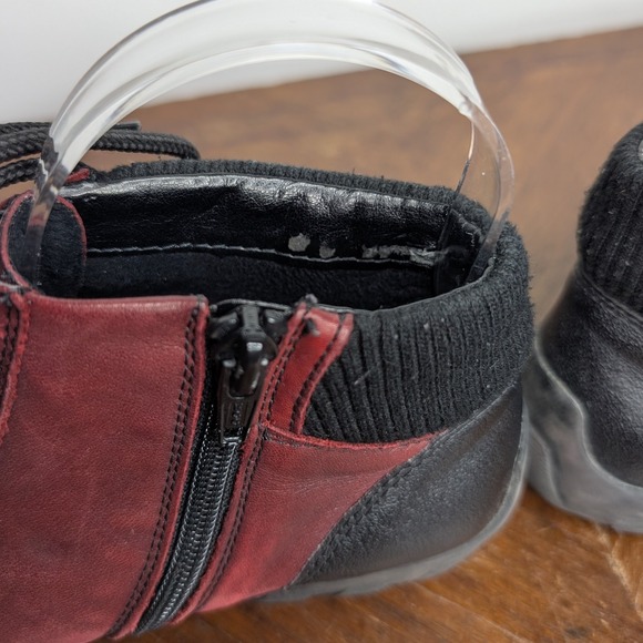 Remonte Women's 36 Red Zip up Lace Up Fall Spring Shoes - Picture 7 of 7